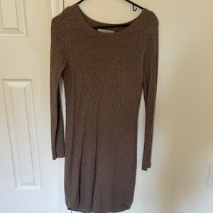 Brown Knit Dress